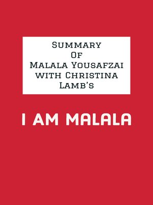 cover image of Summary of Malala Yousafzai with Christina Lamb's I Am Malala